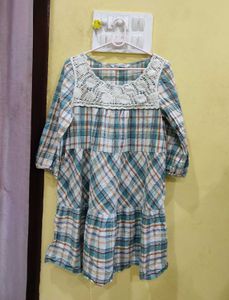 Cute Plaid Korean Tunic Top/Dress