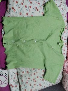 Cute Green women stretched crop top