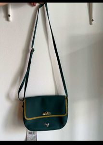 New Baggit Sling Bag In Unique Green Color