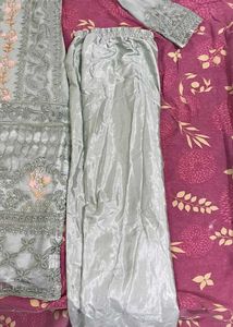 Pastel Green Salwar Set With Flawless Dupatta Pant