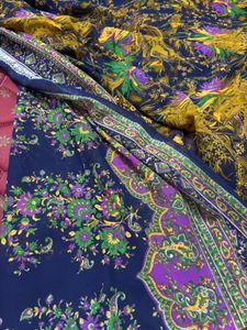 New printed Blue  Poonam saree