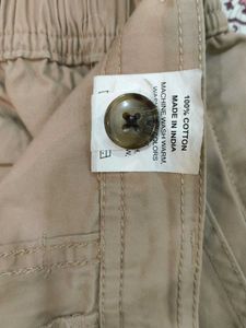 Beige Cargo Pants