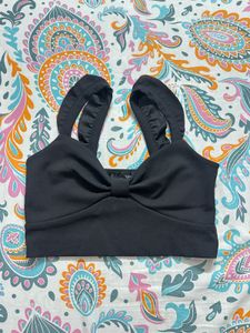 Cute black crop top