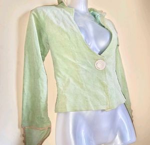🎁Buy 2 Get 1 Free🎁Size S Green Quardro Jacket