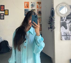 Blue Summer Slip Shirt