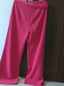 Pink Wide Leg Trousers