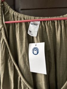 Olive Green Casual Dress - New with Tag