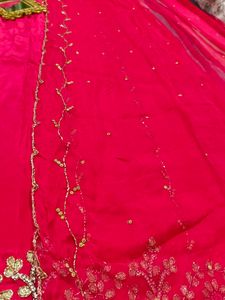 Rani Pink Punjabi Handwork Suit