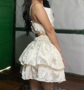 Tiered Mini Skirt