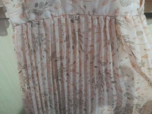 Nude Coloured Floral Dress