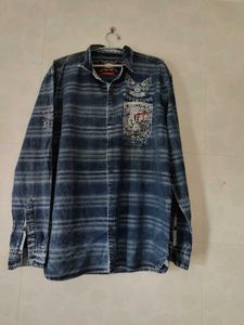 Mens Casual Denim Shirt 42 Inches