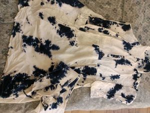 Tie-Dye Cotton Shirt With Plazo