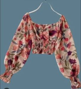 Flower print top