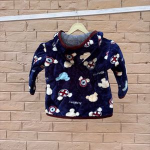 Cute Cartoon Print Baby Jacket
