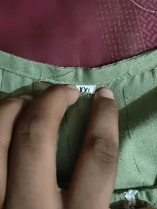 Green Striped Kurta