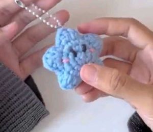 Crochet Star Bagcharm And Keychain