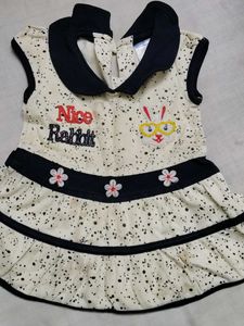 Cute Rabbit Print Baby Dress