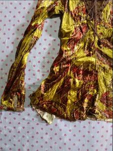 Floral Velvet Long Sleeve Top