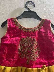 Festive Girls' Ethnic Dress
