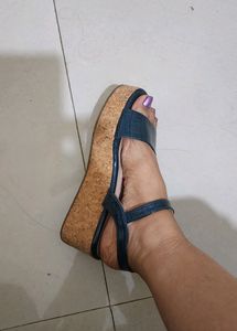 Lovely Navy Platform Heels