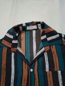 Striped Button-Down Shirt