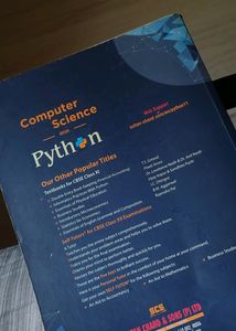 Computer Science Python Class 11