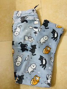 Cute Cat Print woolen lower