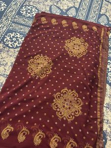 Georgette Paisly Printed Saree