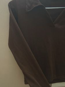 Brown Long Sleeve Top