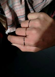 Aesthetic Unisex Rings&lt;3 Set Of 6