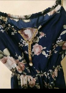 Floral Tie Up Dress