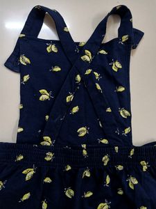 Rio Printed Dungaree With Slip Pockets