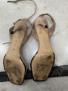 Charles &amp; Keith Nude Pink Heel Sandal