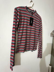 Miss Valley Striped Long Sleeve Top