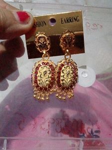 Gold plated earrings