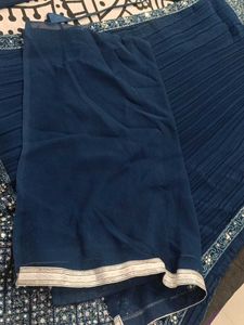 Teal blue palaZo set with dupatta