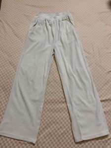 Urbanic Ribbed Trousers - White