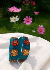 Floral Thread Bangles
