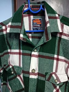 Green Plaid Flannel Shirt(thick)