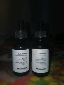 Minimalist Face Serum Duo and Plum toner || EXPIRE