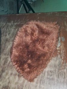 Vintage Brown Furry Rug