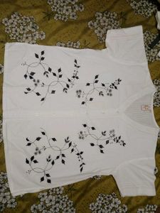 Embroidered White Co-ord Set