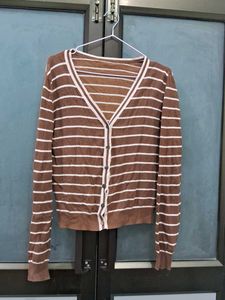 Striped Brown Cardigan