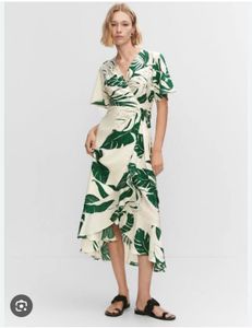 Mango Wrap Floral Dress