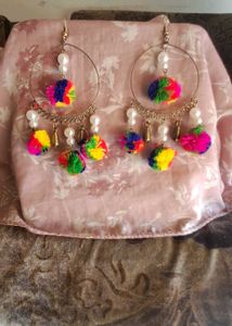 Pompom Earrings