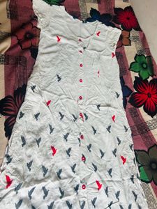 Beautiful Off White College Office Wear Kurti