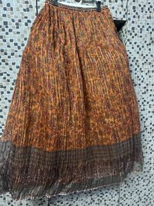 Mustard Heavy Crop Top With Skirt
