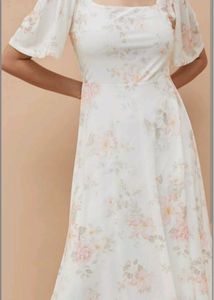 CODE Floral Print A-Line Dress