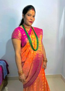 Orange &amp; Pink Sari
