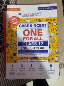 Oswaal One For All English Core Class 12